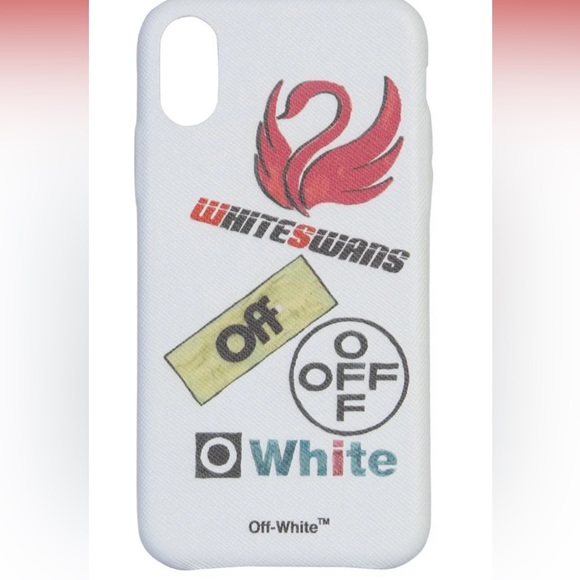 🆕🔥🔥 Off-White Swans Logo iPhoneXS Max  Cover🔥🔥 - Picture 3 of 5
